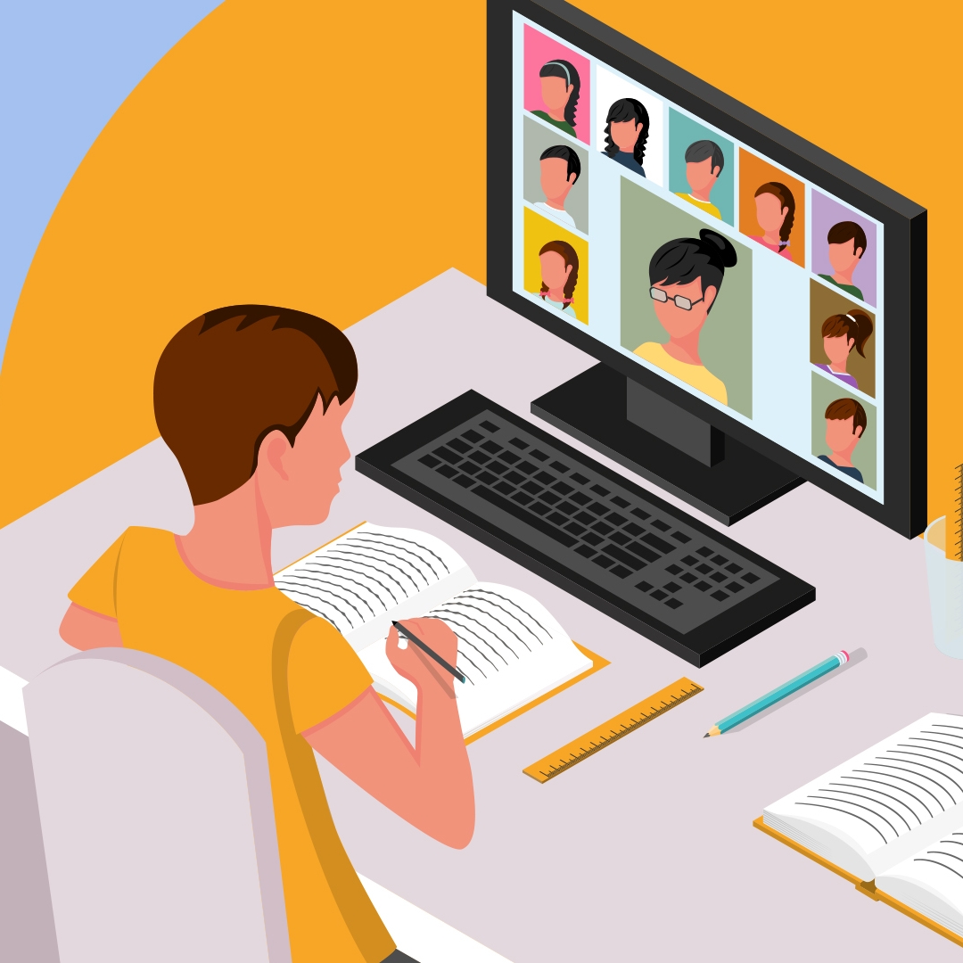 Dạy học online trực tuyến cùng màn hình tương tác thông minh